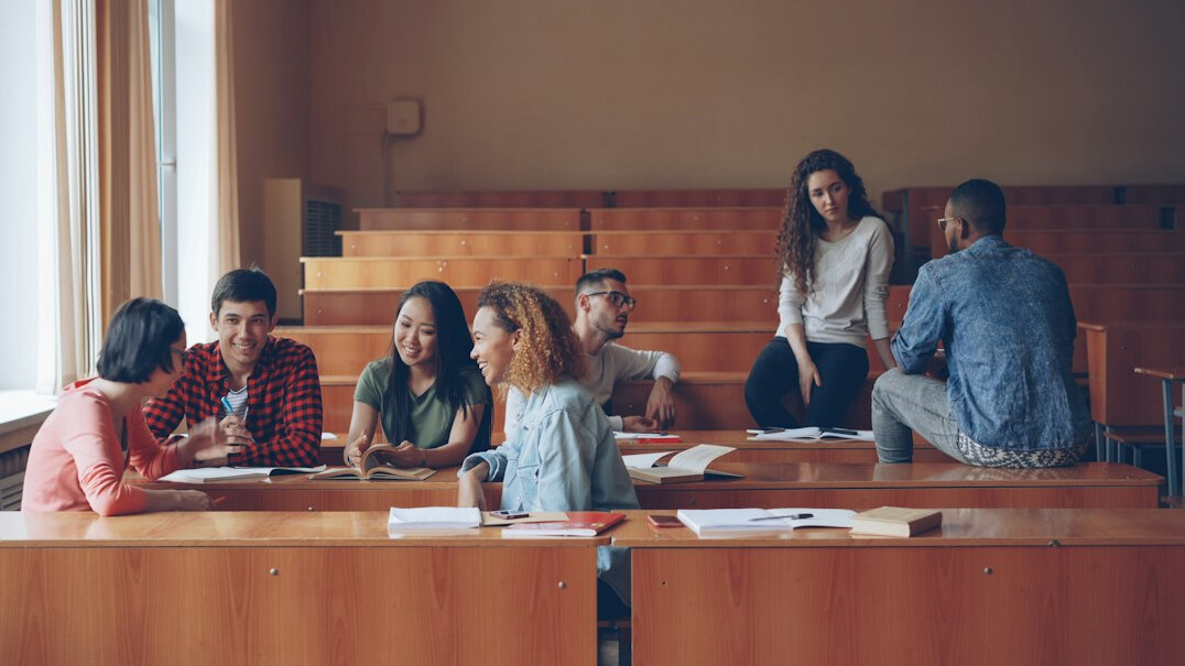 group of students in classroom