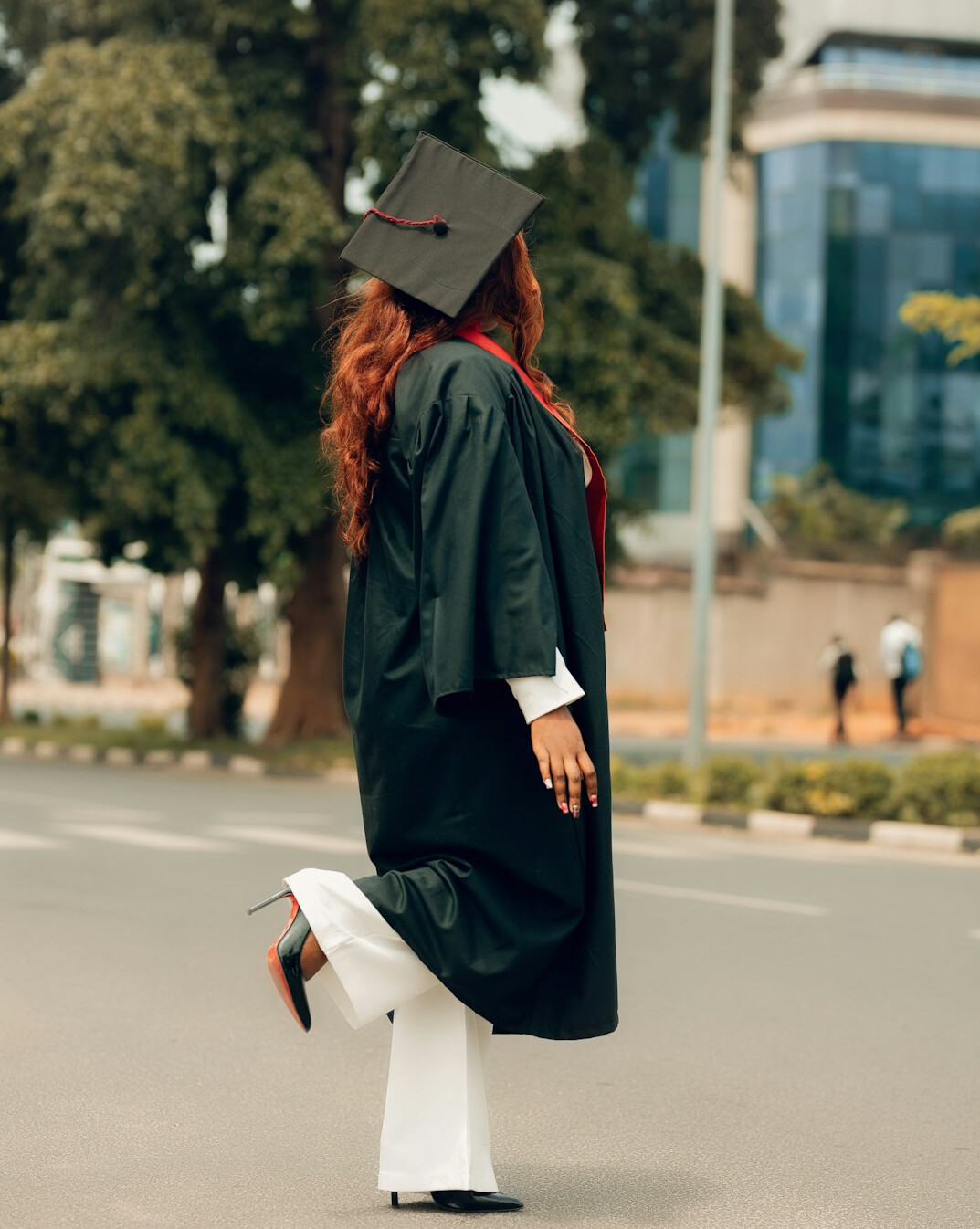 happy student celebrating success