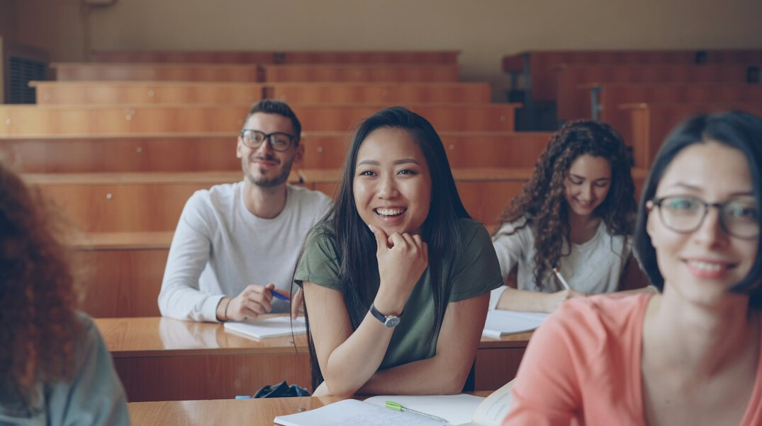 group of students in classroom